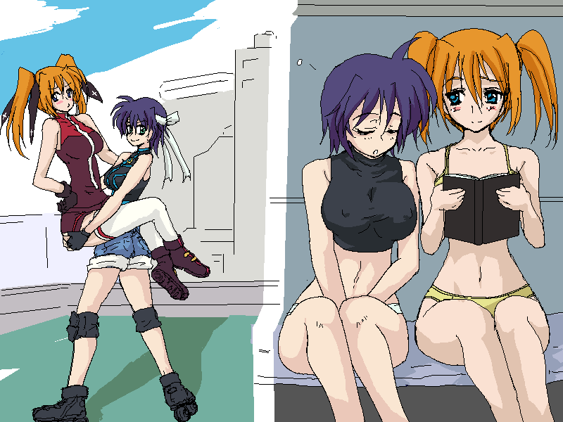 subaru nakajima and teana lanster (lyrical nanoha and 1 more)