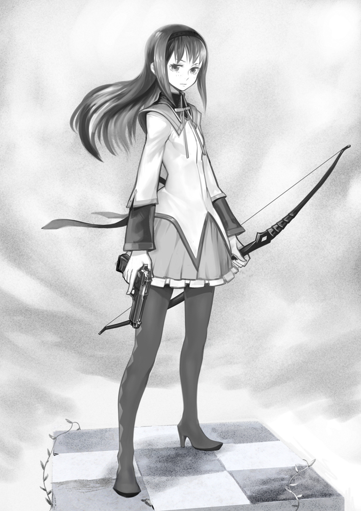 akemi homura (mahou shoujo madoka magica) drawn by masn_(moxi)