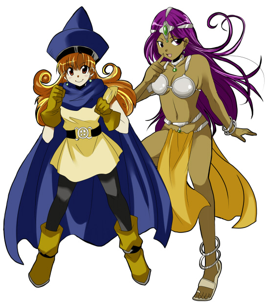 manya and alena (dragon quest and 1 more) drawn by tapp