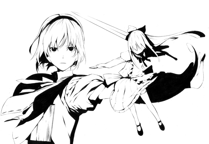 alice margatroid and shanghai doll (touhou) drawn by onigunsou