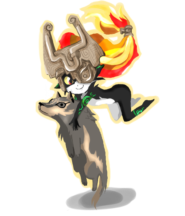 link, midna, and wolf link (the legend of zelda and 1 more)