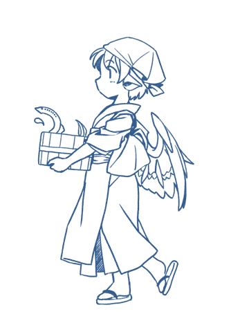 mystia lorelei and okamisty (touhou) drawn by rangycrow