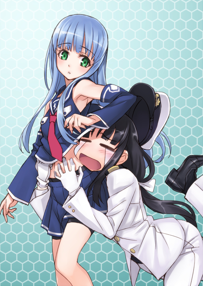 female admiral and iona (kantai collection and 1 more) drawn by matsuryuu