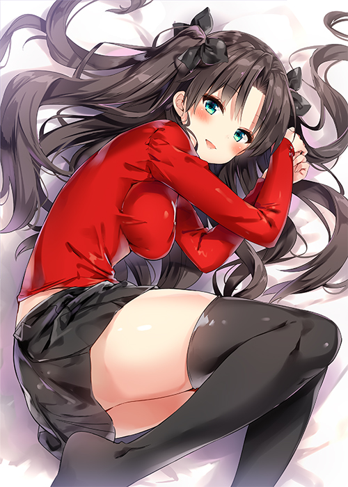 tohsaka rin (fate and 1 more) drawn by riichu