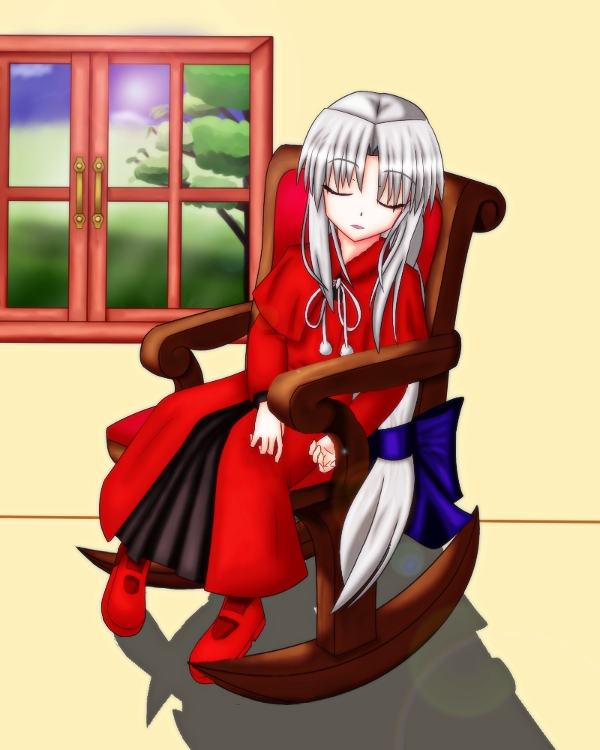 red len (tsukihime and 2 more) drawn by byelen