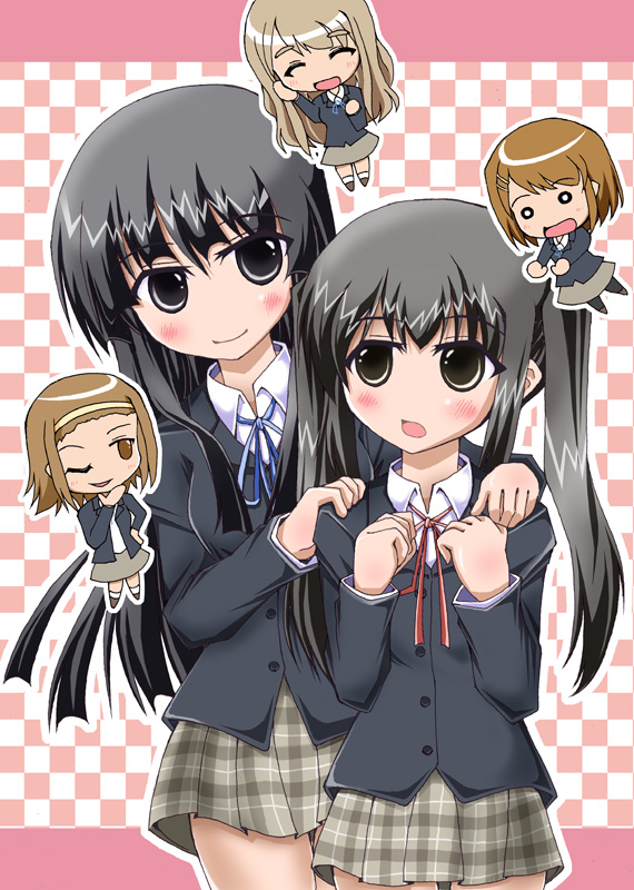 akiyama mio, nakano azusa, hirasawa yui, tainaka ritsu, and kotobuki tsumugi (k-on!) drawn by pencil_gokushou
