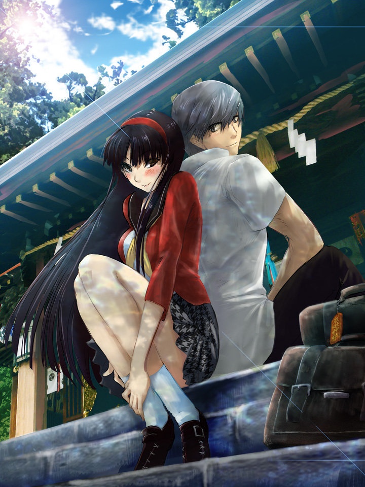 narukami yu and amagi yukiko (persona and 1 more) drawn by jas_(kda10457)