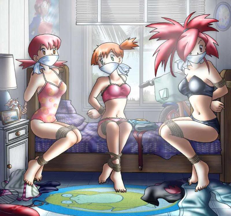 misty, psyduck, togepi, whitney, flannery, and 1 more (pokemon)