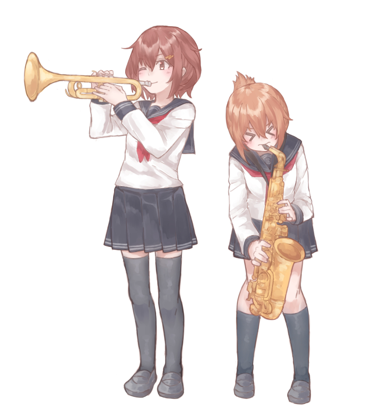 inazuma and ikazuchi (kantai collection) drawn by az_toride
