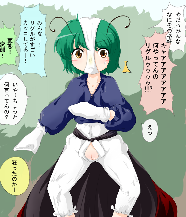 wriggle nightbug (touhou and 1 more) drawn by sukedai