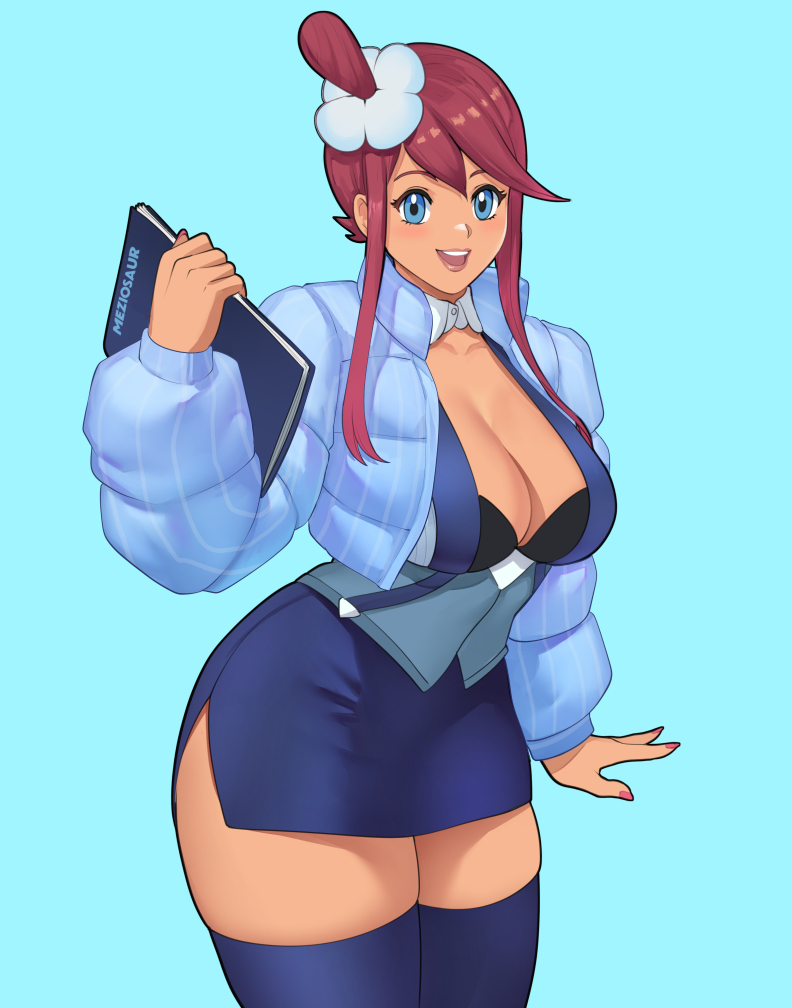 skyla (pokemon and 1 more) drawn by meziosaur