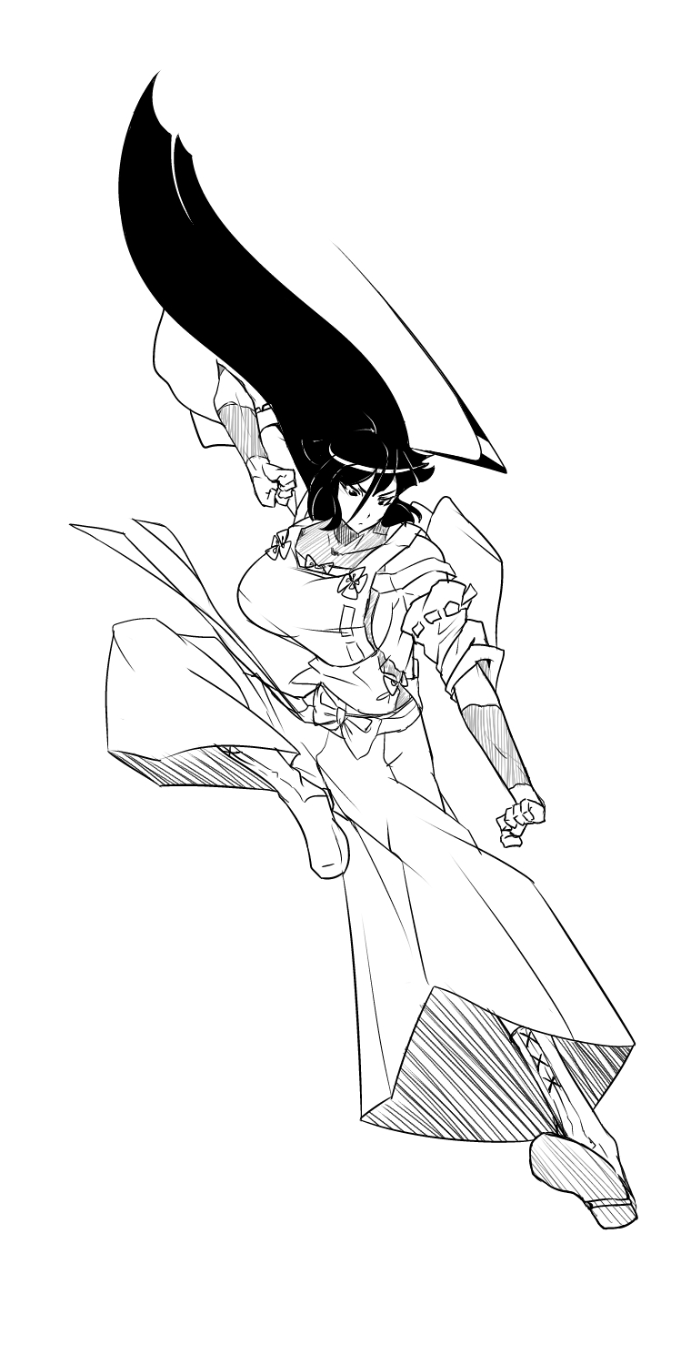 sendai hakurei no miko (original and 2 more) drawn by rekise