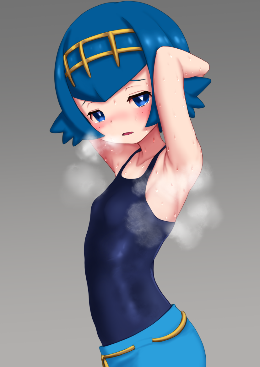 lana (pokemon and 1 more) drawn by gumakara
