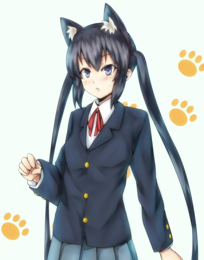 nakano azusa (k-on!) drawn by inaba-no-kuni-tottori