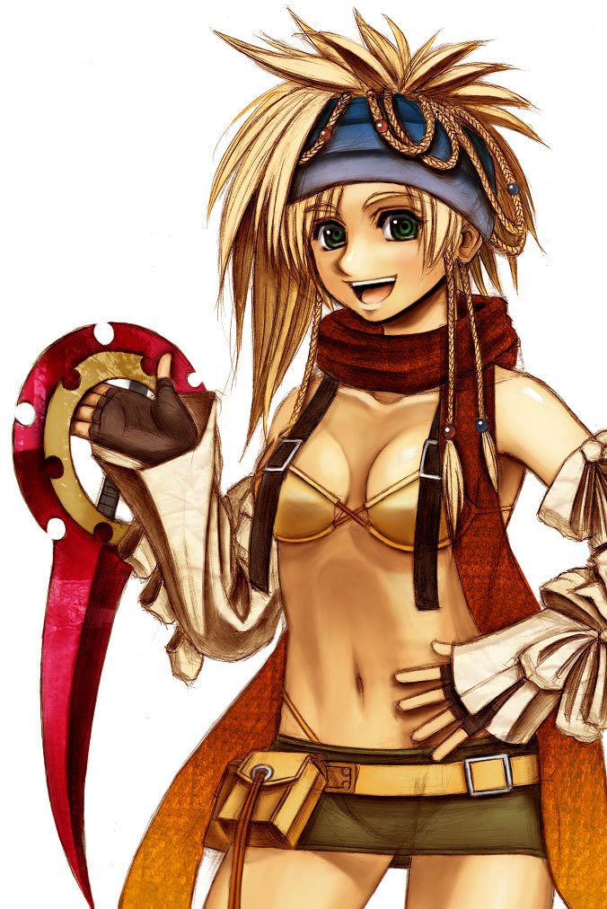rikku and thief (final fantasy and 2 more)