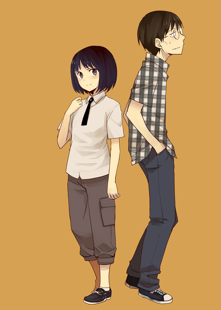 madarame harunobu and hato kenjirou (genshiken) drawn by nejiworks