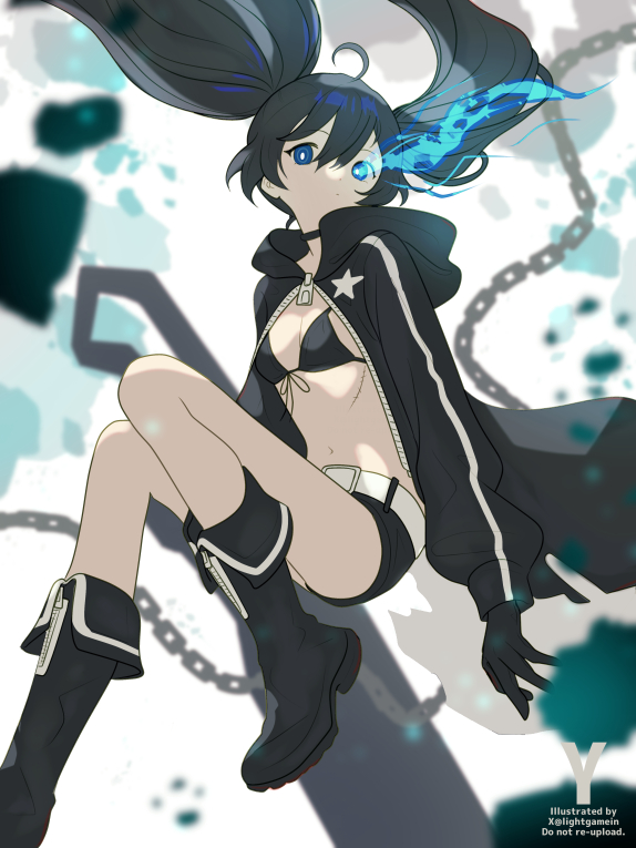 black rock shooter (black rock shooter) drawn by takasaka_light