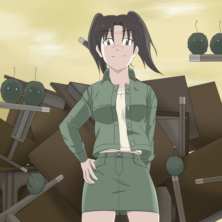amasawa yuuko and mojo (dennou coil) drawn by pecayuya