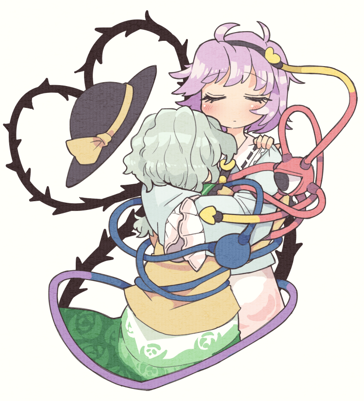 komeiji koishi and komeiji satori (touhou) drawn by ini_(inunabe00)