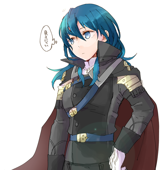 female byleth and hubert von vestra (fire emblem and 1 more) drawn by robaco