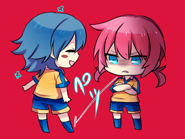 kirino ranmaru and kariya masaki (inazuma eleven and 1 more) drawn by wanekomimo