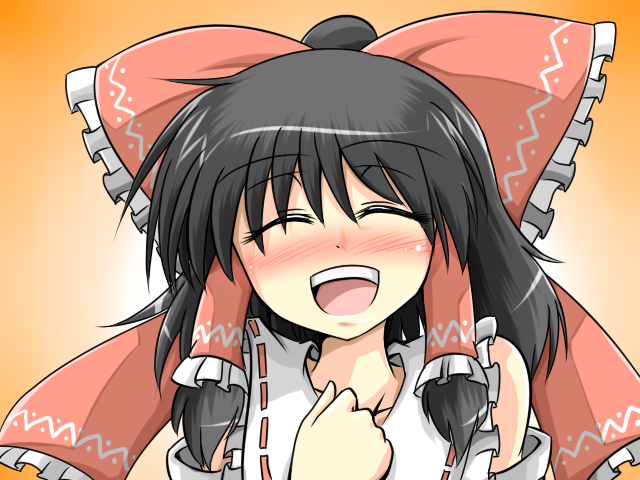 hakurei reimu (touhou) drawn by sora_no_amagumo