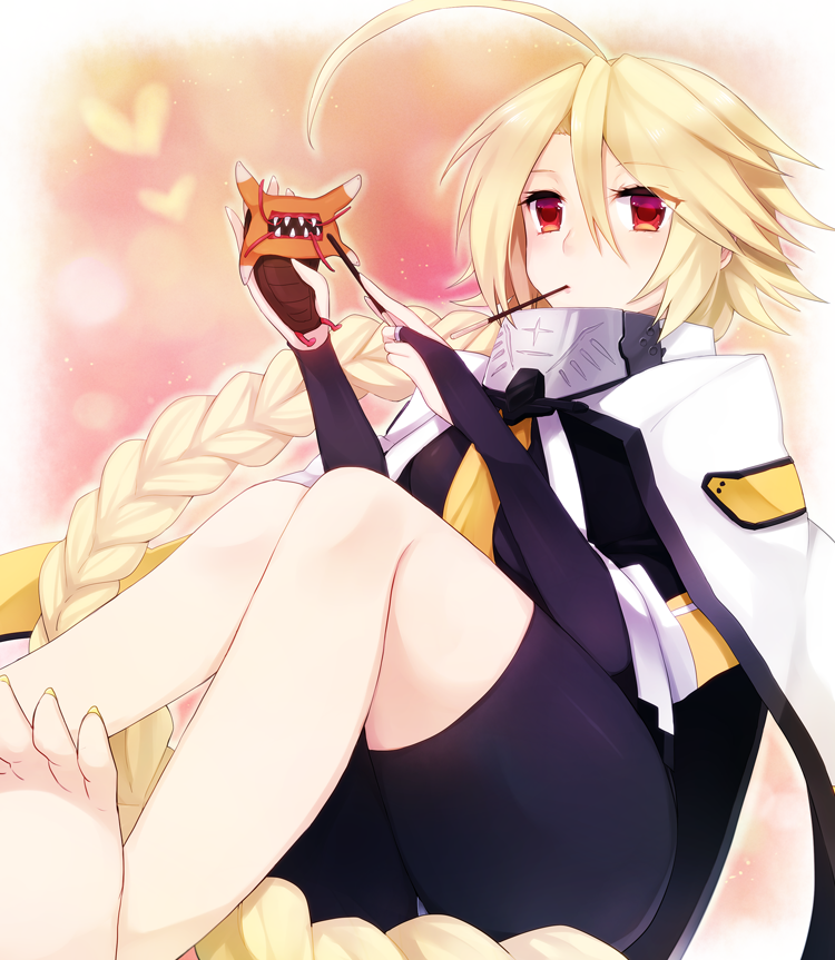 lambda-11 and tartar (blazblue) drawn by yuya_(oshidori)