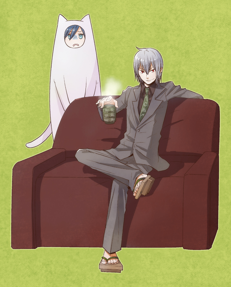 protagonist and naoya (devil survivor and 1 more) drawn by yoshida_sei
