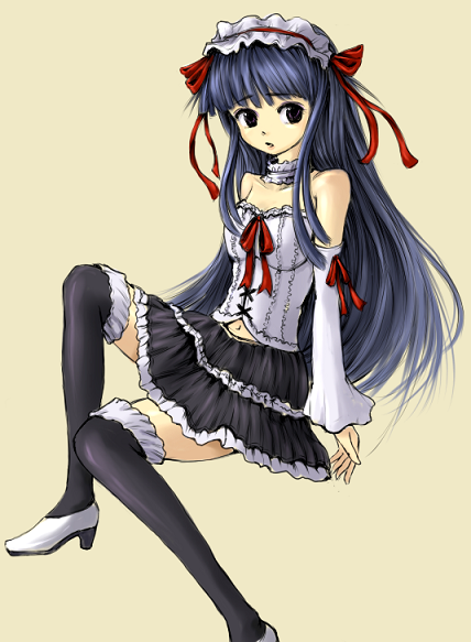 furude rika (higurashi no naku koro ni) drawn by moso_(monchan0602)