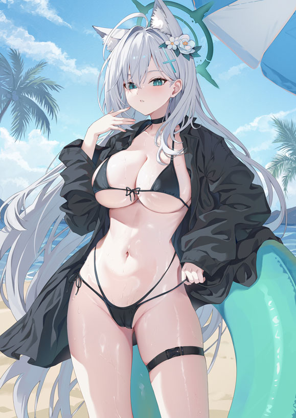 shiroko and shiroko terror (blue archive) drawn by hokori_sakuni