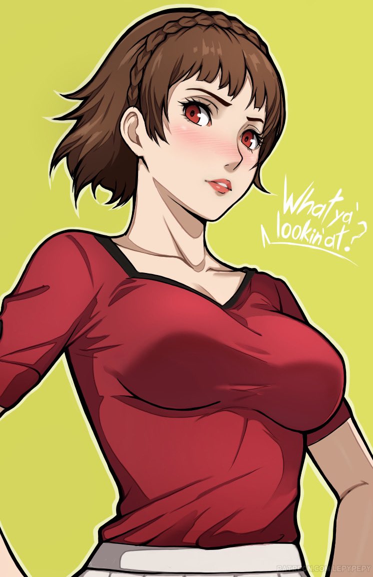 niijima makoto (persona and 1 more) drawn by lepypepy
