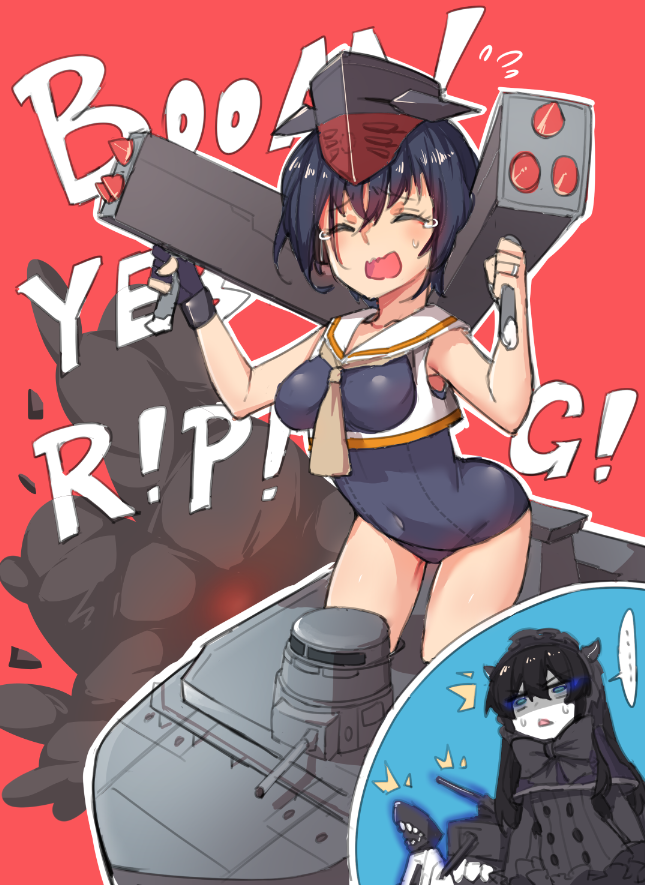 i-13 and northernmost landing princess (kantai collection) drawn by wulazula