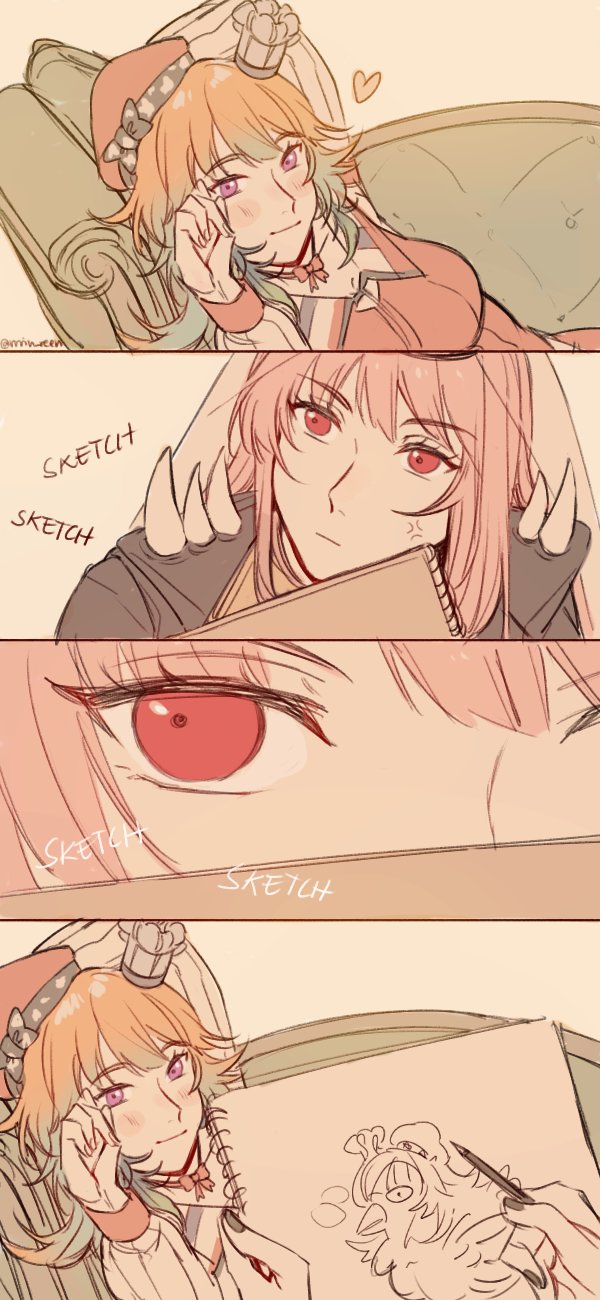 mori calliope and takanashi kiara (hololive and 2 more) drawn by yukari_(bryleluansing)