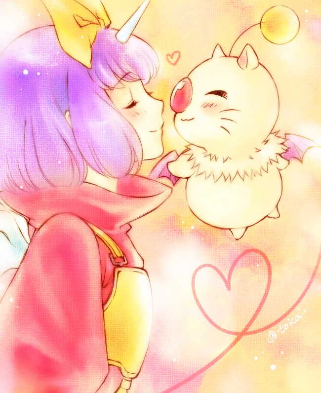 moogle, eiko carol, and mog (final fantasy and 1 more) drawn by quichi_91
