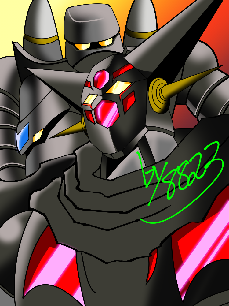 getter noir unit 1, getter noir unit 3, and getter noir unit 2 (super robot wars and 3 more) drawn by cpwm3723