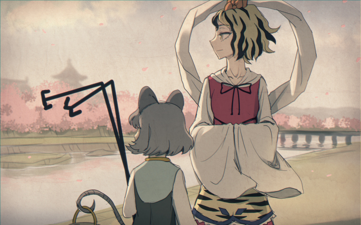 nazrin and toramaru shou (touhou) drawn by meimaru_inuchiyo