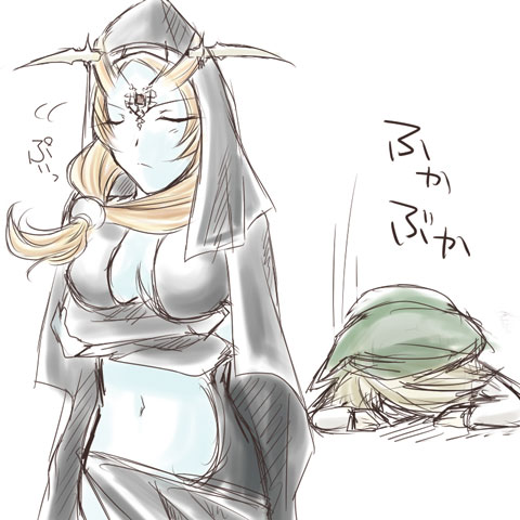 link and midna (the legend of zelda and 1 more) drawn by microspace