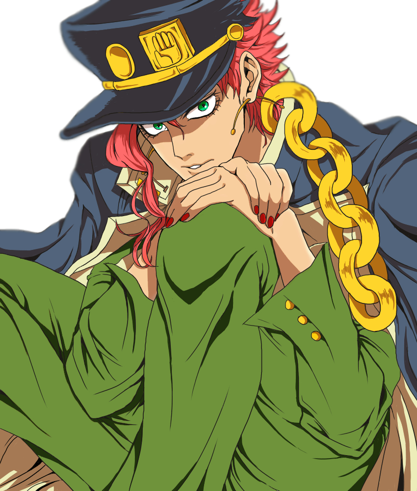 kakyoin noriaki (jojo no kimyou na bouken and 1 more) drawn by hitujinosyo-n