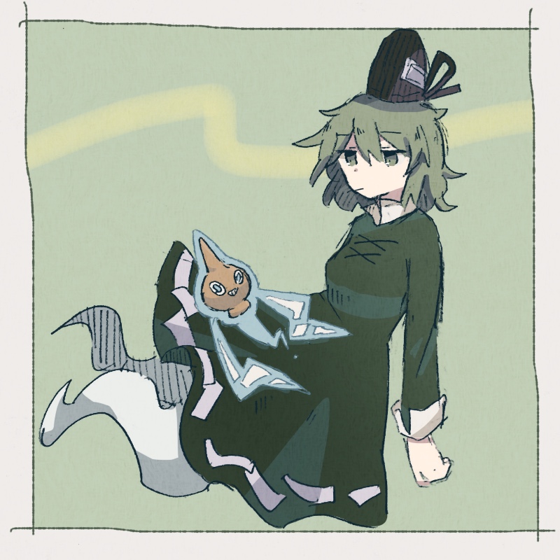 soga no tojiko and rotom (touhou and 1 more) drawn by yann7478