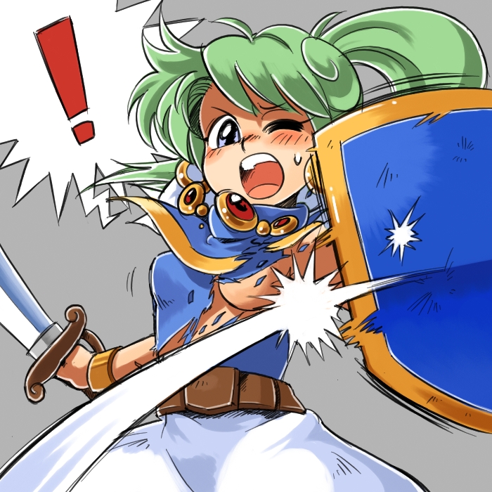 asha (monster world and 1 more) drawn by oyatsu_(mk2)
