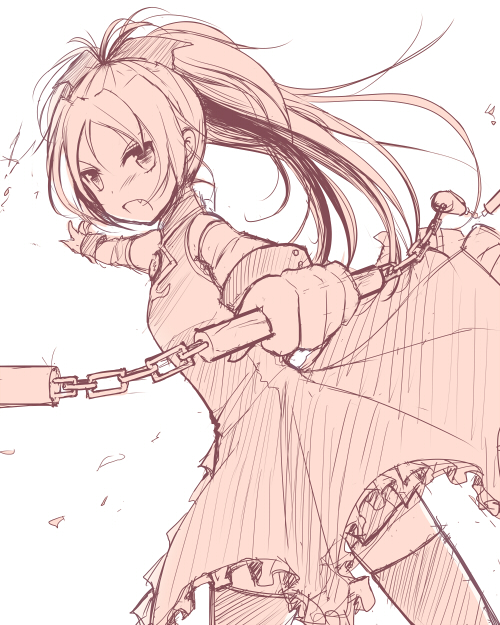 sakura kyoko (mahou shoujo madoka magica) drawn by jing_hu