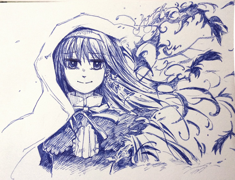akemi homura and homulilly (mahou shoujo madoka magica and 1 more) drawn by silverxp