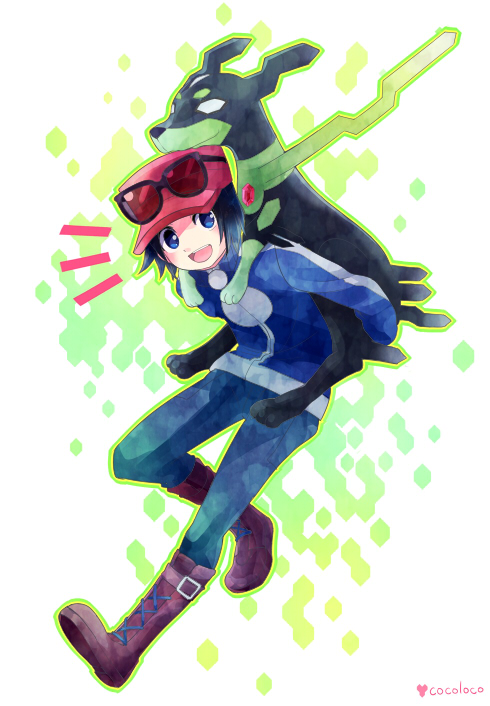 calem and zygarde (pokemon and 1 more) drawn by cocoloco