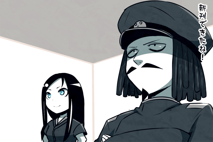 admiral, ru-class battleship, abyssal admiral, and admiral suwabe (kantai collection) drawn by k-suwabe