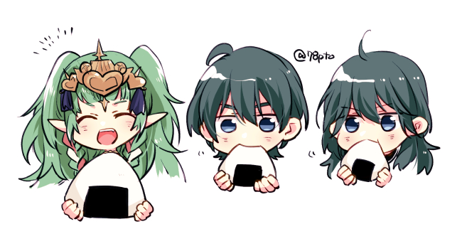 female byleth, male byleth, and sothis (fire emblem and 1 more) drawn by naho_(pi988y)