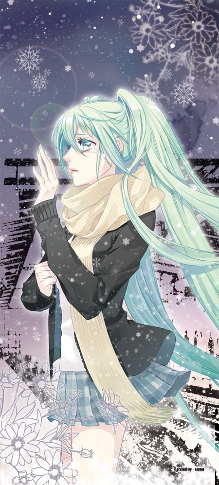 hatsune miku (vocaloid and 1 more) drawn by cocoon_(loveririn)