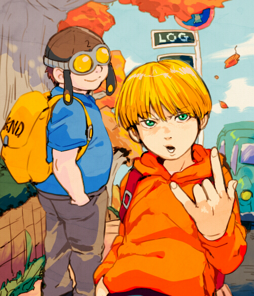numbuh 4 and numbuh 2 (codename: kids next door) drawn by t_k_g