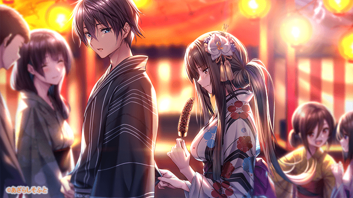 kurohime yuuhi and wakura kenichi (amakano 2) drawn by piromizu