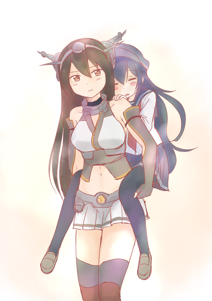 akatsuki and nagato (kantai collection) drawn by shimazaki_mujirushi