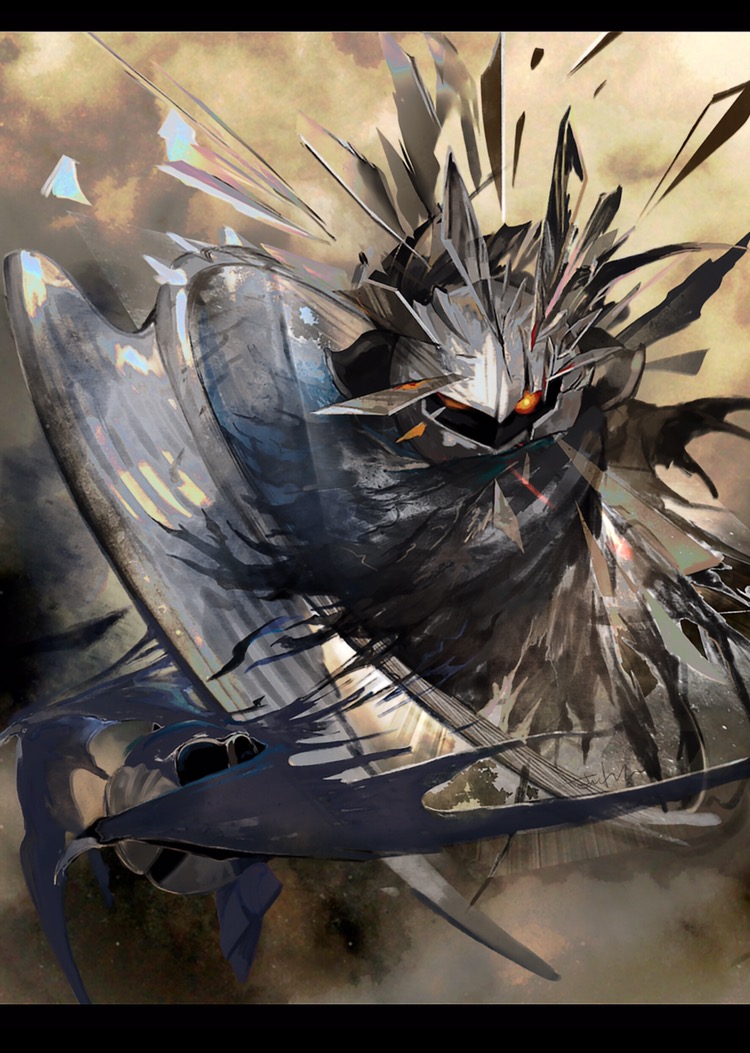meta knight and dark meta knight (kirby and 1 more) drawn by itotani_sairen